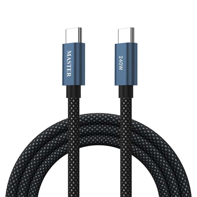 MASTER Braided 240W Cable USB-C to USB-C 1.2M - Dark Blue 1 Count